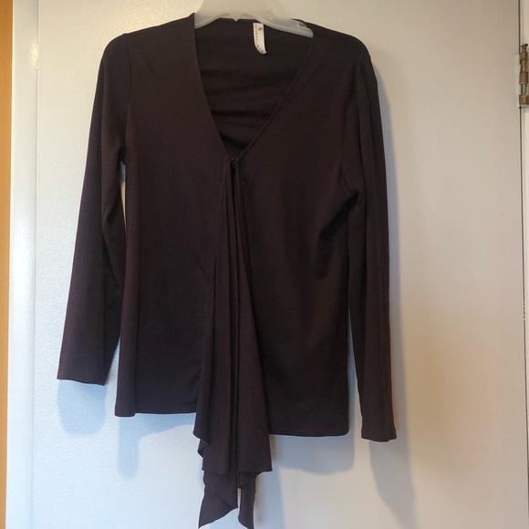 Plum Jersey Cardigan - Picture 3 of 4